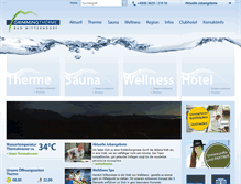 Tablet Screenshot of grimming-therme.com